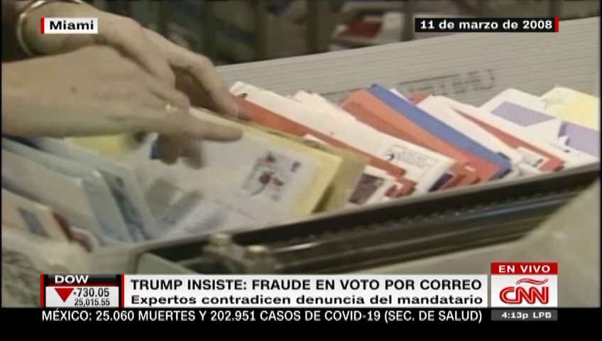 Trump y Barr insisten en que el voto por correo se presta a fraude electoral en EE.UU.