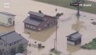 Desborde de río en Japón provoca inundaciones
