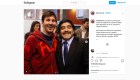 Messi despide a Maradona en redes sociales
