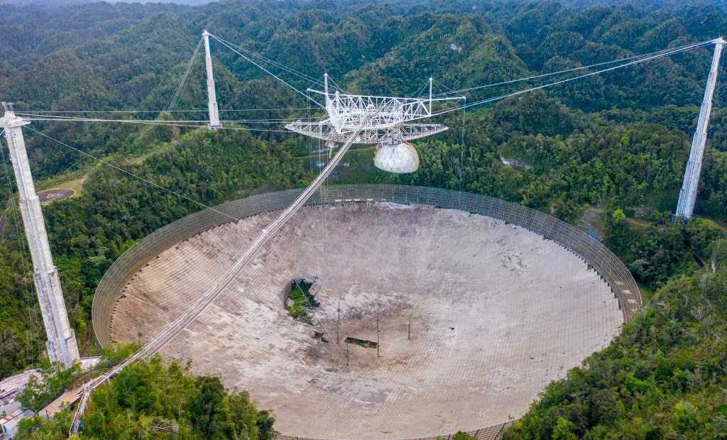 Cierra el observatorio de Arecibo en Puerto Rico tras décadas de actividad
