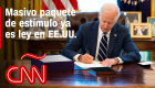 Biden promulga paquete masivo de estímulo de covid-19 de US$ 1,9 billones