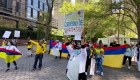 Se manifiestan en Nueva York para apoyar lucha en Colombia