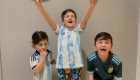 Hijos de Lionel Messi alentaron a su padre en tierno video