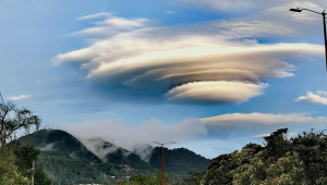 Nubes inusuales cubren los cielos de México