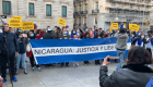 Nicaragüenses en España protestaron contra los comicios en su país