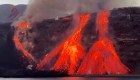 El derrame de lava en La Palma visto desde el cielo