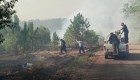 Un incendio forestal afecta una provincia de Argentina