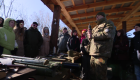 Civiles en Lviv entrenan para un posible ataque ruso