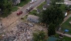 Impresionante video de dron muestra las secuelas de explosión