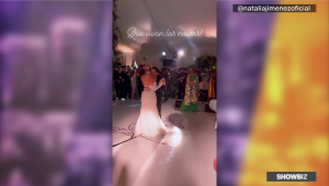 Natalia Jiménez les canta a Lele Pons y Guaynaa en su boda