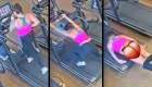 Video capta accidente de una mujer con una caminadora, se hace viral