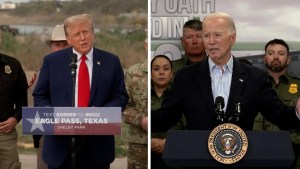 Biden y Trump visitan la frontera sur de EE.UU.
