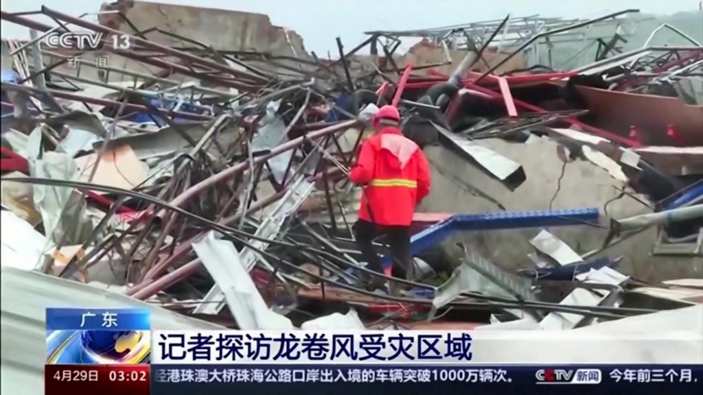 Tornado ocasiona graves destrozos en China