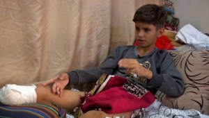 Niños de Gaza, evacuados y mutilados por la guerra