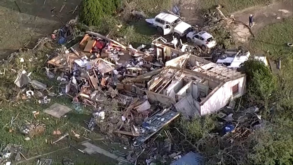 Estas son las impactantes imágenes aéreas de los daños causados por el mal tiempo en Texas