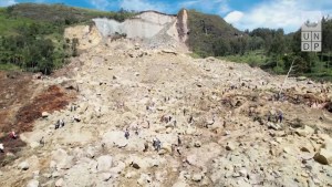 La destrucción causada por el mortal deslizamiento de tierra en Papua Nueva Guinea
