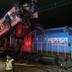 Imágenes muestran cómo quedaron dos trenes que chocaron en Chile