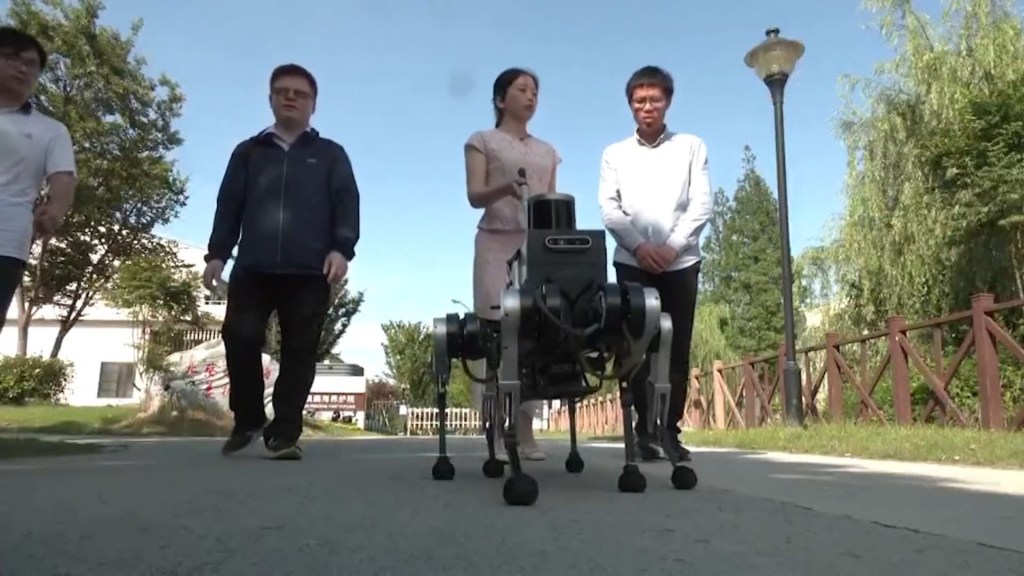 Presentan un perro guía robótico en China para ayudar a las personas con problema de visión