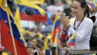Corina Machado no es candidata a la presidencia pero la oposición venezolana la respalda