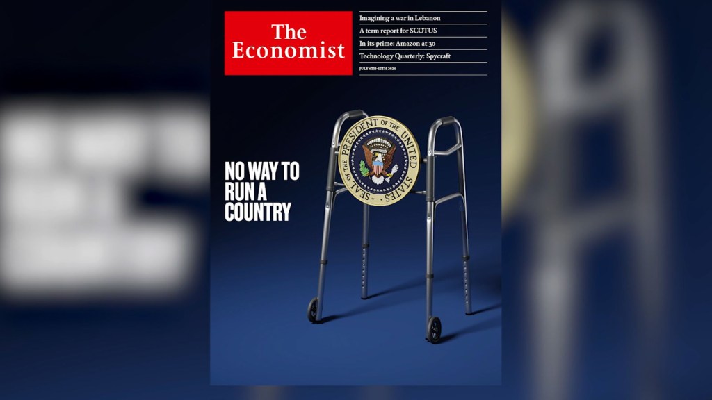 Polémica por portada de The Economist que critica la capacidad de Biden para gobernar
