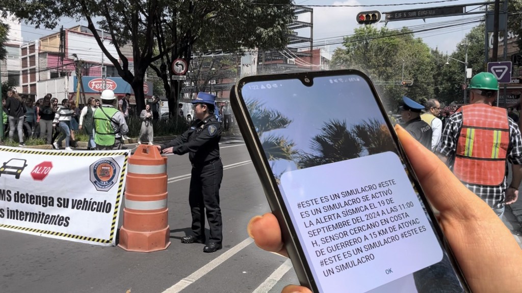 Así se vivió el simulacro en Ciudad de México entre fallas en las alertas celulares