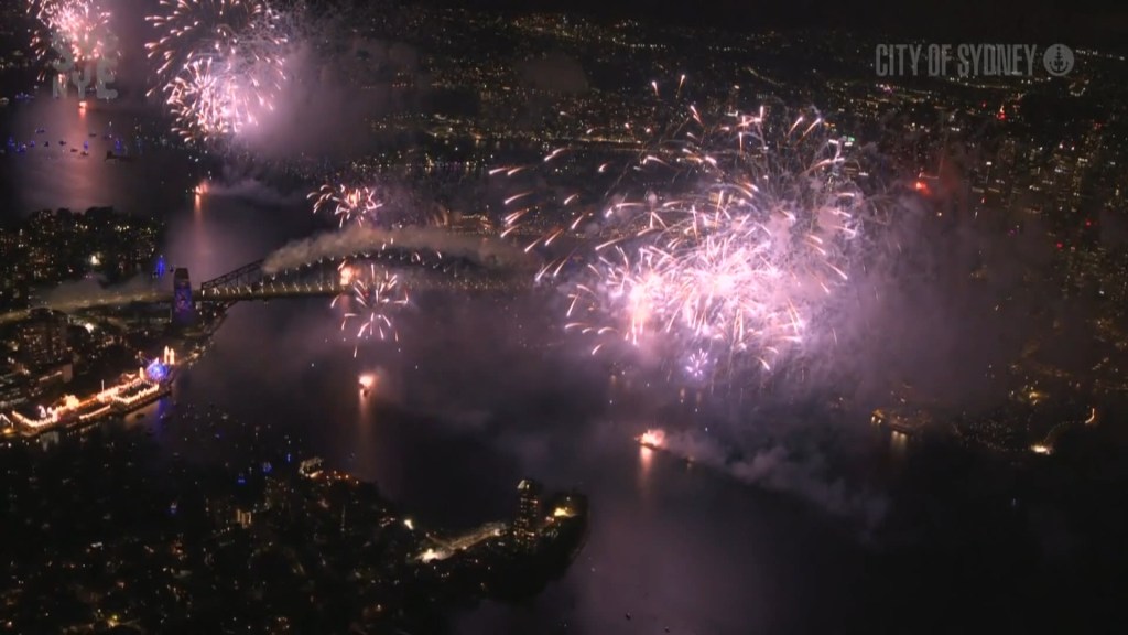 Sydney despidió el 2024 y recibió el año nuevo con un gran espectáculo de fuegos artificiales