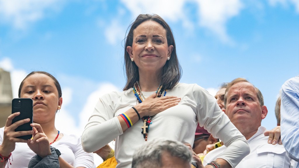 Detienen a María Corina Machado, líder de la oposición de Venezuela, tras salir de manifestación