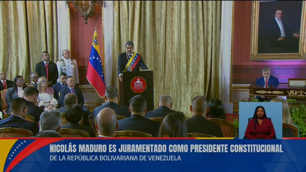 Maduro llama “nazi sionista” a Javier Milei y critica a Gobiernos extranjeros en su discurso de juramentación